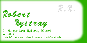robert nyitray business card
